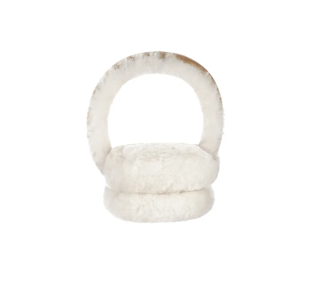 UGG Kids Adjustable Sheepskin Wool Earmuff Connie