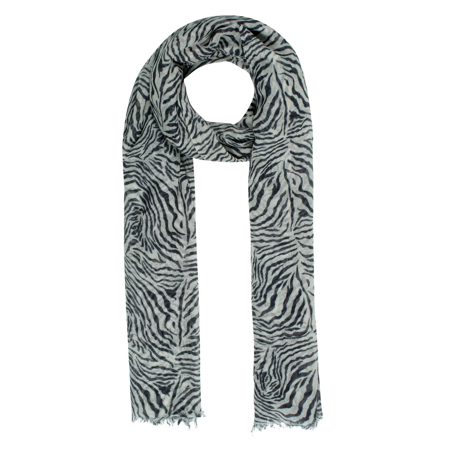 Wild Zebra Elegance Woolen Scarf