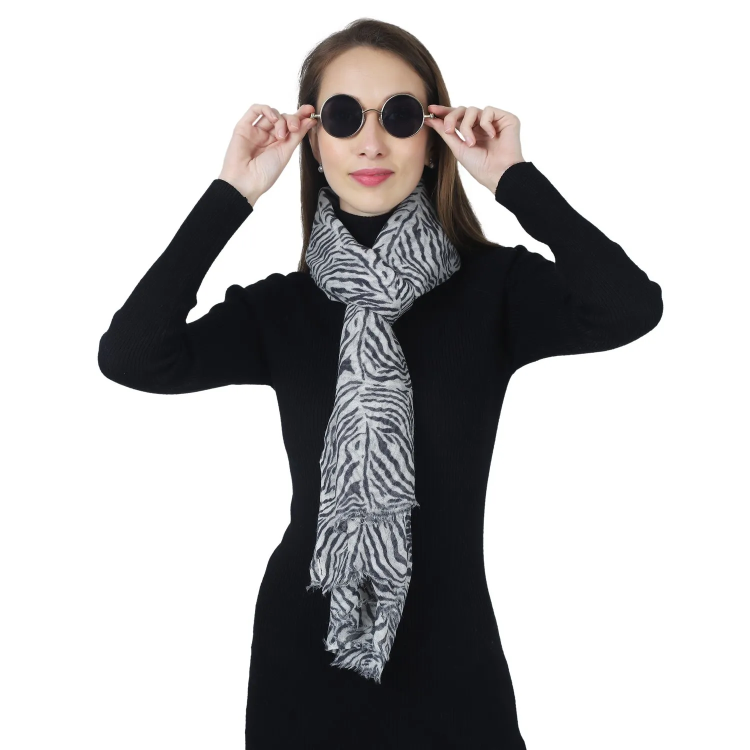 Wild Zebra Elegance Woolen Scarf