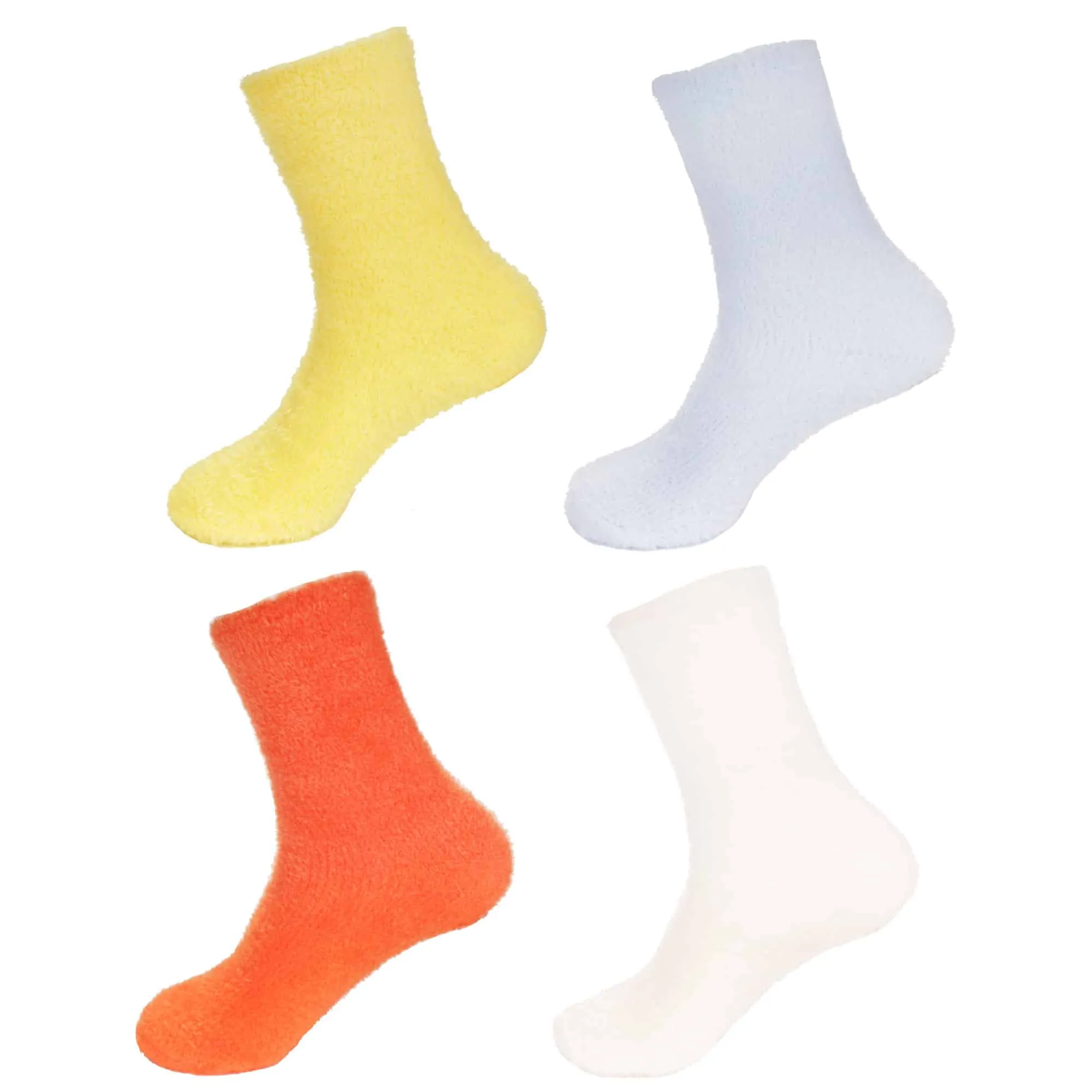 Women's Fuzzy Soft Pastel Colored Socks