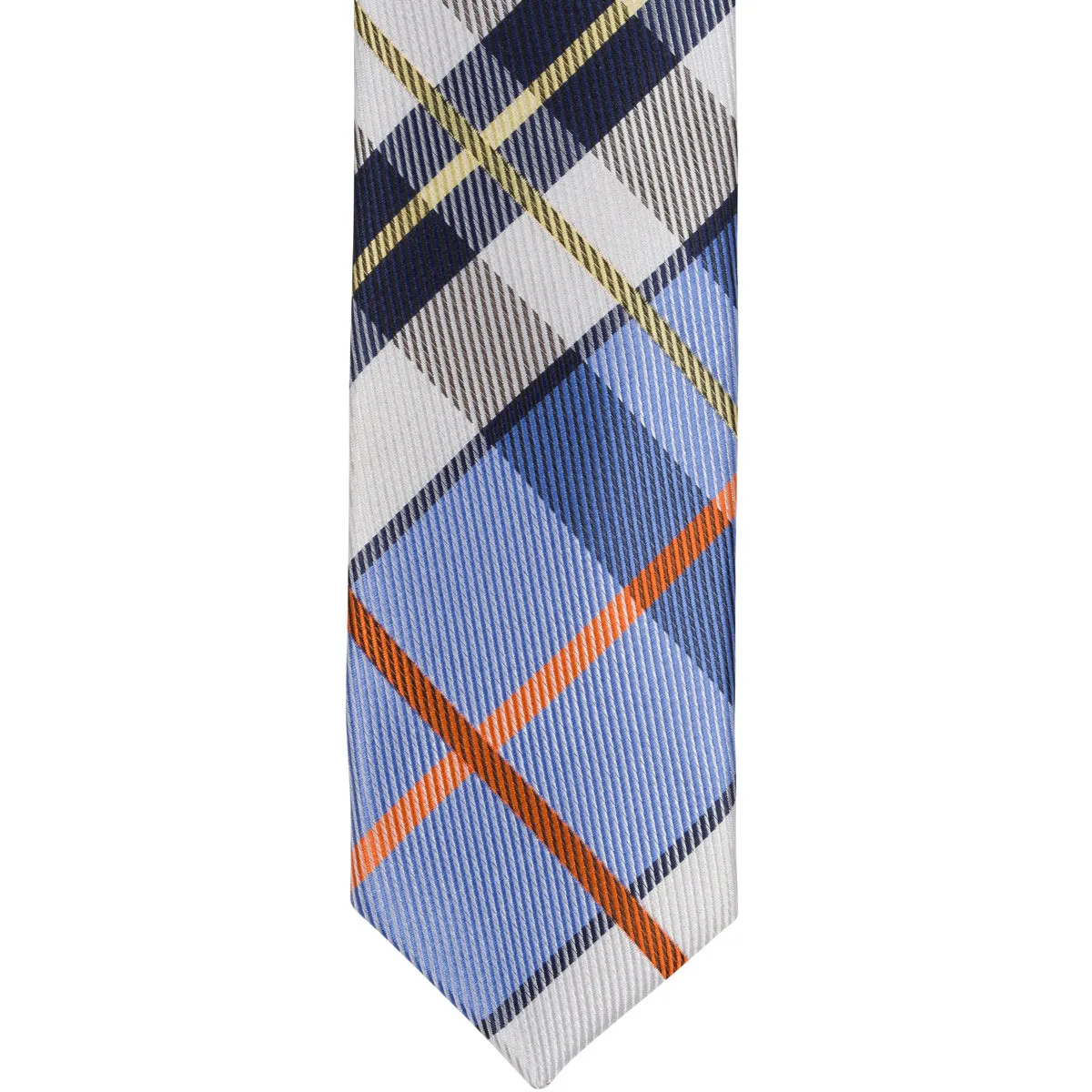 XB23 - Blue/Orange Plaid - Varied Widths