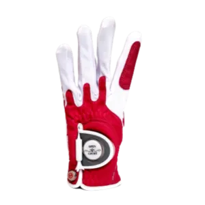 Zero Friction Golf Glove w/Magnet (Left) - Red